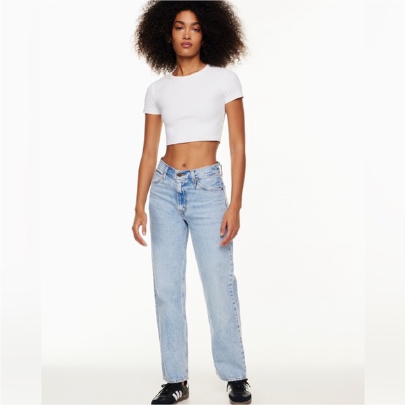 Levi's Denim - Levis Premium Dad Woman Jean 26x30 Lightwash Streetwear Preppy Slouchy Comfy 90s